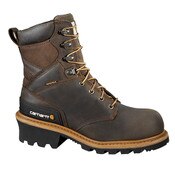 Carhartt Waterproof Logger Boot with Composite Toe in Crazy Horse Brown